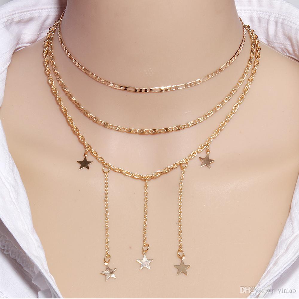 LAYERS + STARS NECKLACE