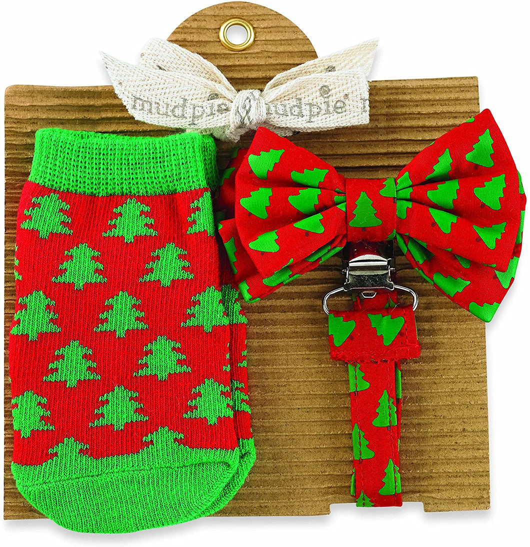 TREE SOCK AND BOW TIE PACY SET