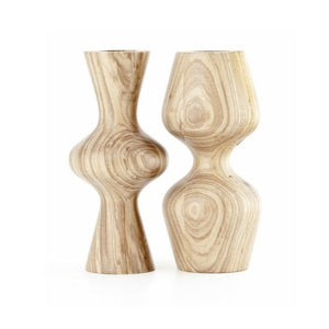 WOODEN CANDLE HOLDERS